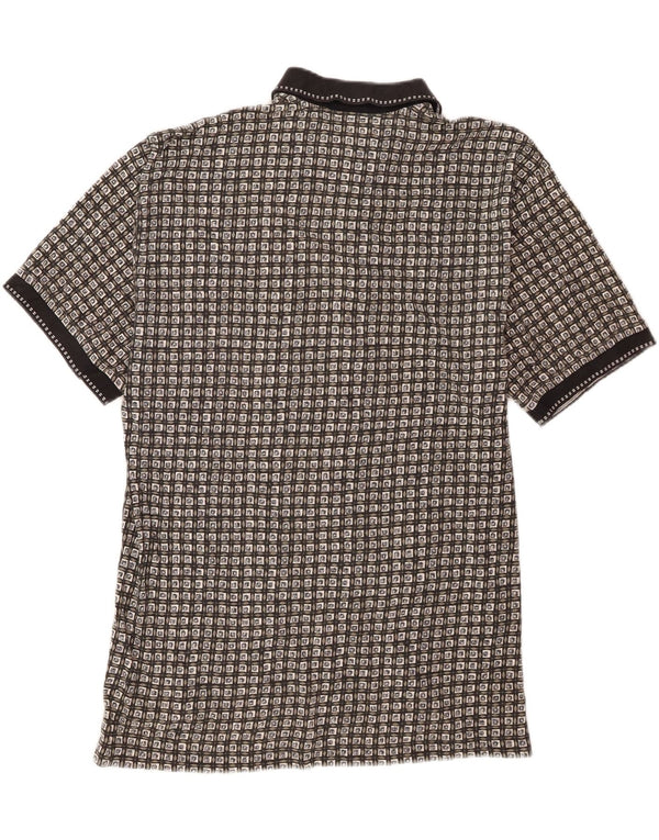 Izod muška polo majica velika tamnoplava geometrijska pamuk