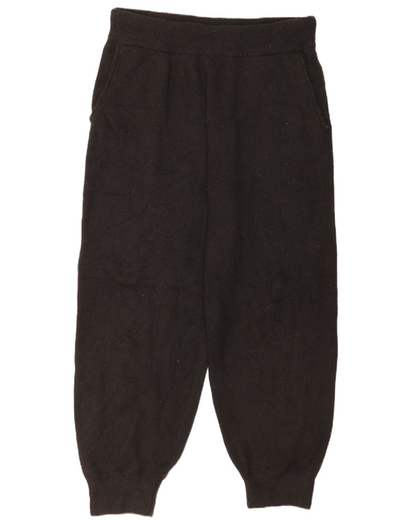 Jack Wills Womens Loose Fit Knit Tracksuit Trousers Joggers UK 18 XL Black