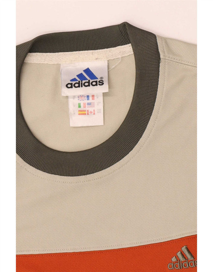 Adidas muška majica kratkih rukava Medium Beige Colourblock Poliester