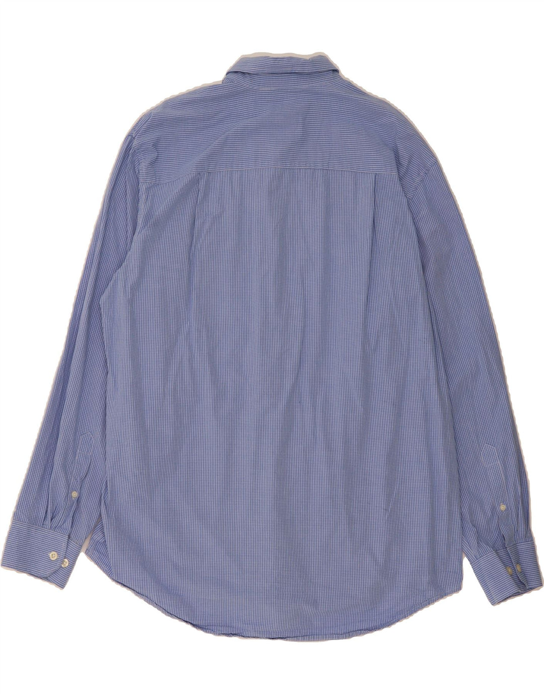 IZOD Mens Tall Shirt XL Blue Check Cotton Vintage Izod and Second-Hand Izod from Messina Hembry 
