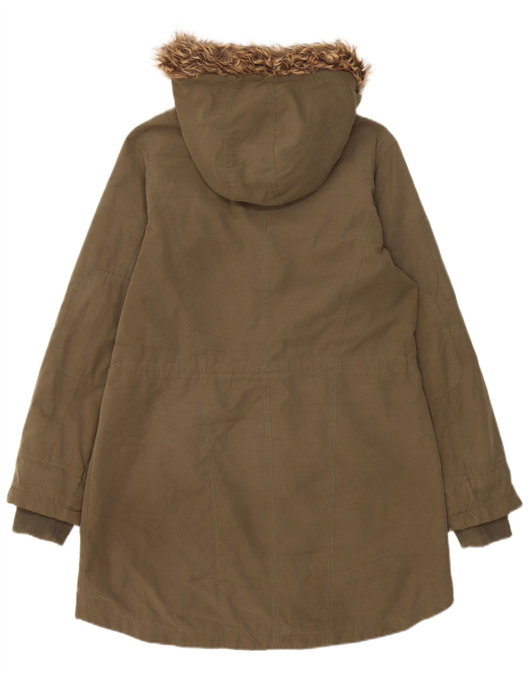 Oasis ženska parka jakna s kapuljačom UK 10 mali kaki poliester