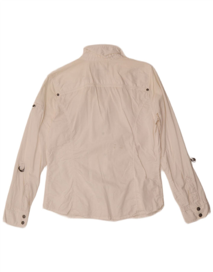 Eddie Bauer Ženska košulja UK 14 Srednje bijeli pamuk