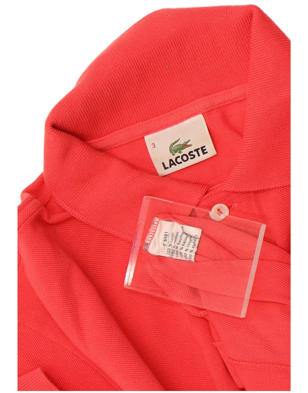 Lacoste muška polo majica veličine 3 mala crvena pamuk