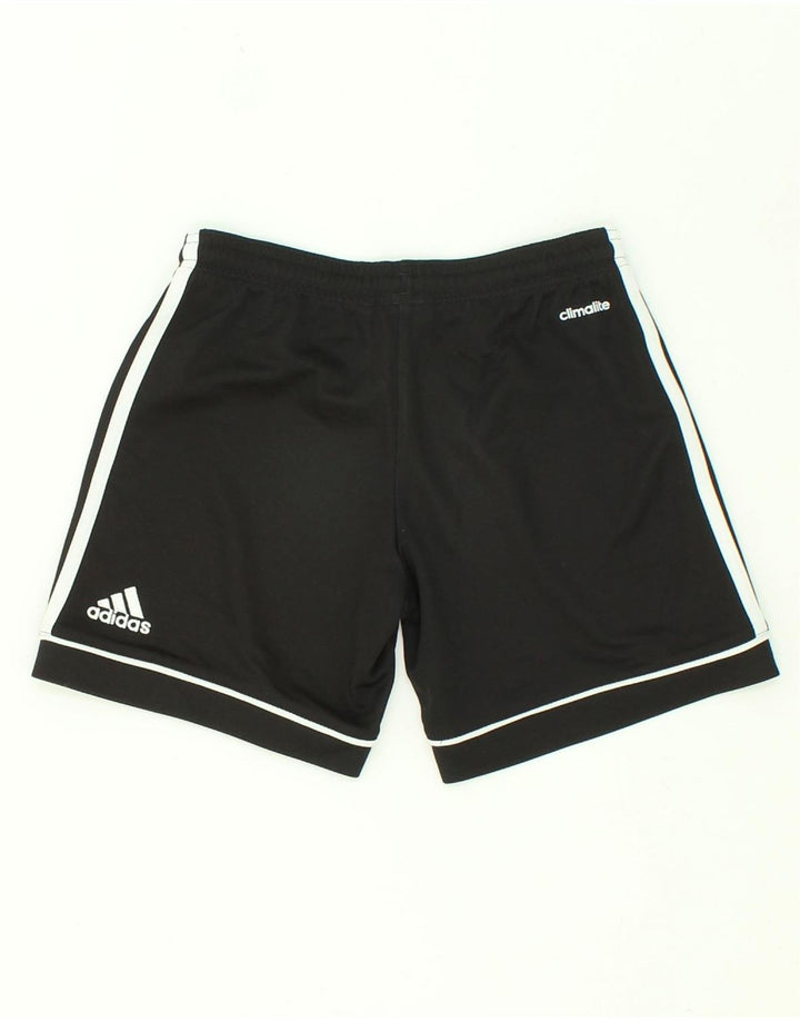 ADIDAS Boys Climalite Sport Shorts 7-8 Years Black Polyester Vintage Adidas and Second-Hand Adidas from Messina Hembry 