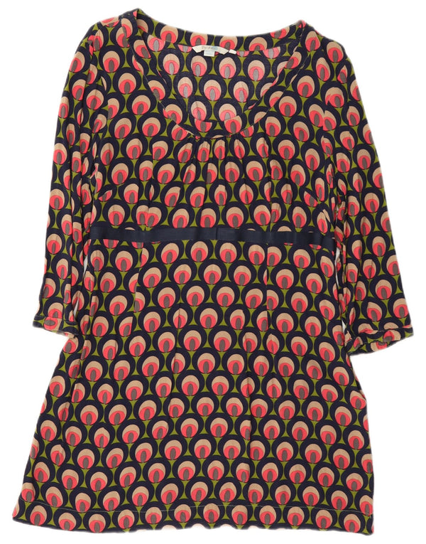 Boden ženska haljina A-kroja s 3/4 rukavima UK 18 XL Višebojna geometrijska