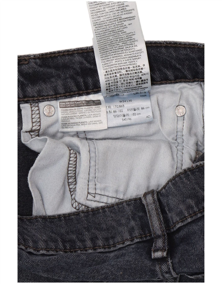 Levi's muške uske traperice W34 L30 tamnoplavi pamuk