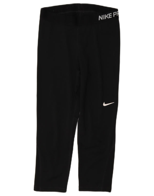 Nike Ženske Dri Fit Graphic Capri tajice UK 12 srednje crne