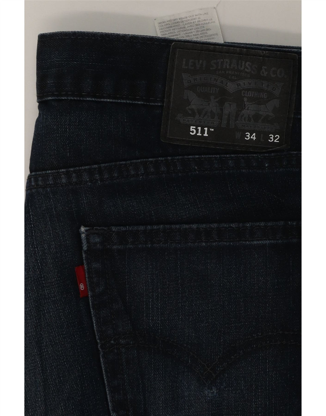 Levi's muške 511 uske traperice W34 L32 tamnoplavi pamuk