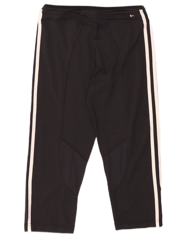 ADIDAS ženske trenirke Clima 365 Capri UK 16 velike crne najlonske hlače