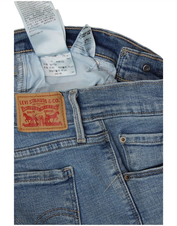 Levi's ženske 505 ravne traperice US 6 srednje W28 L32 plavi pamuk
