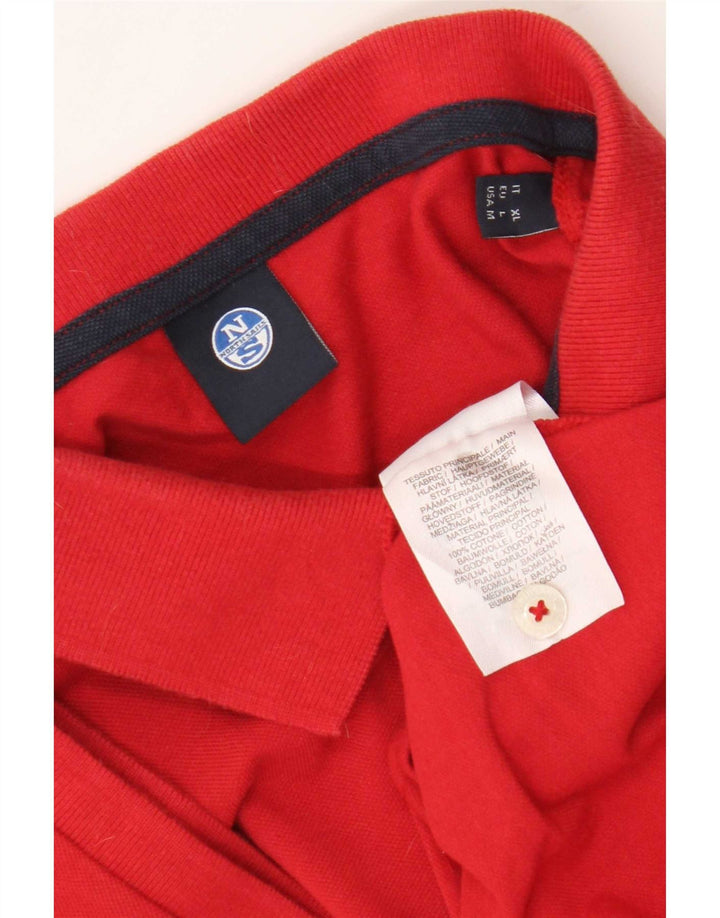 North Sails muška polo majica srednje crvene pamučne boje