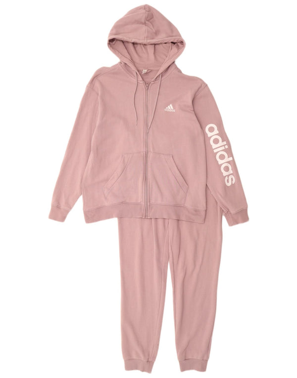 ADIDAS ženska trenirka s grafičkim motivima UK 12/14 srednje ljubičasta pamuk