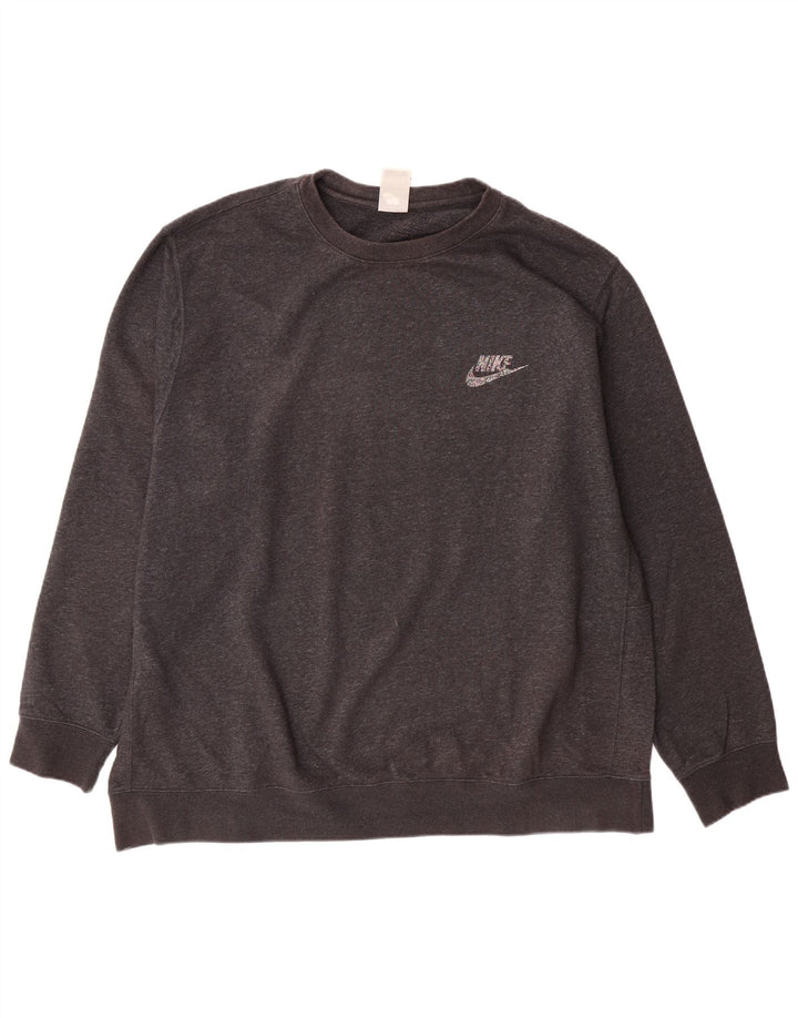 NIKE muški džemperi 2XL sivi pamuk
