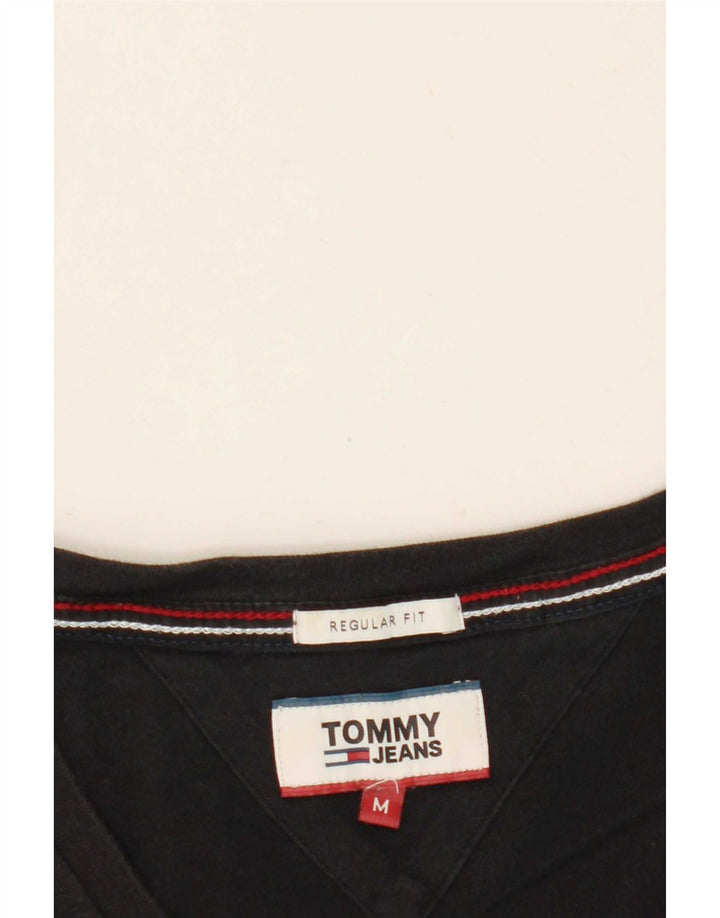 Tommy Hilfiger muška majica srednjeg kroja srednje crna