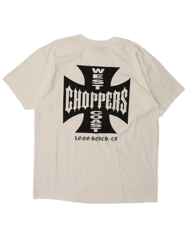 Anvil muška majica kratkih rukava West Coast Choppers Regular Graphic Top 2XL bijeli pamuk