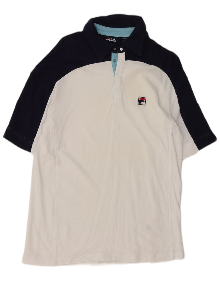 Fila muška polo majica mala bijela boja pamuk