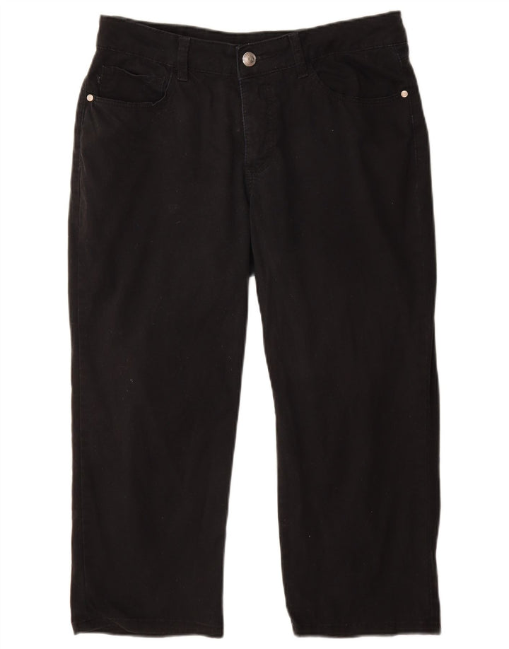 LEE Ženske kapri hlače klasičnog kroja W32 L22 crne