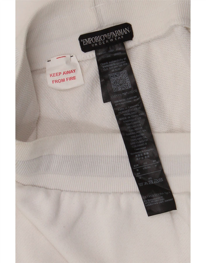 EMPORIO ARMANI Muške sportske kratke hlače Srednje bijeli pamuk