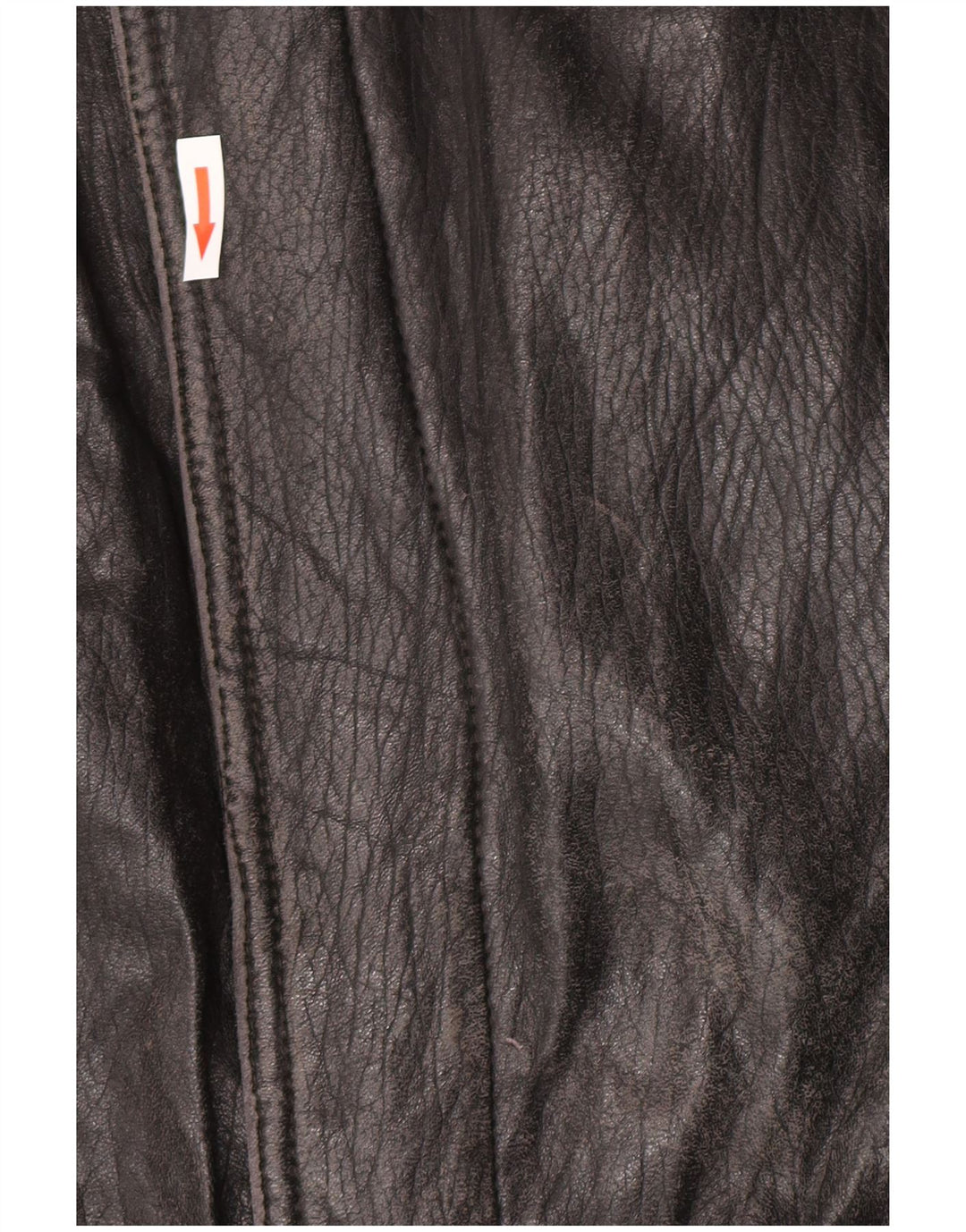 Vintage ženska kožna jakna IT 52 2XL crna koža