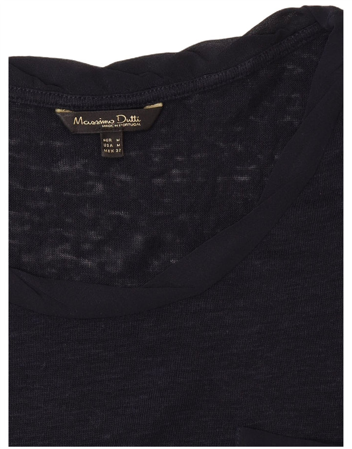 Ženska majica kratkih rukava Massimo Dutti UK 12 Srednje tamnoplava