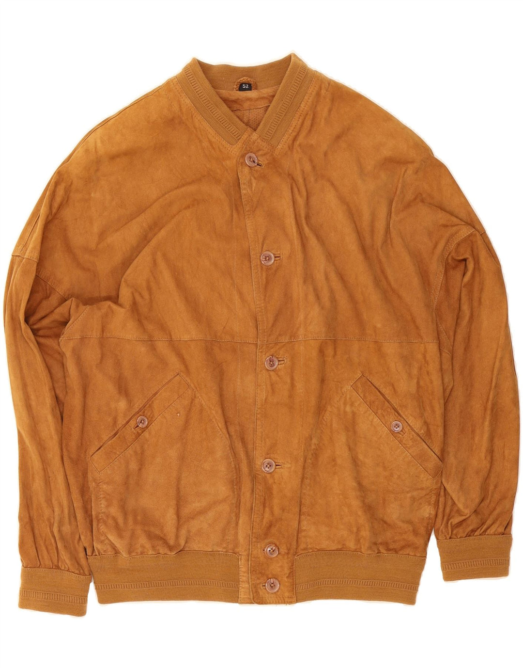 CARLO COMBERTI Mens Suede Bomber Jacket IT 52 XL Brown Leather Vintage Carlo Comberti and Second-Hand Carlo Comberti from Messina Hembry 