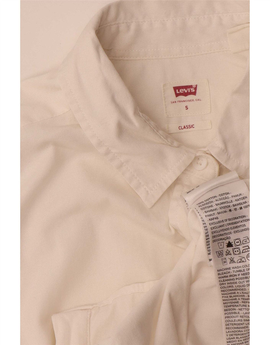 Levi's Boys Classic Fit Majica 14-15 godina Mala bijela pamučna