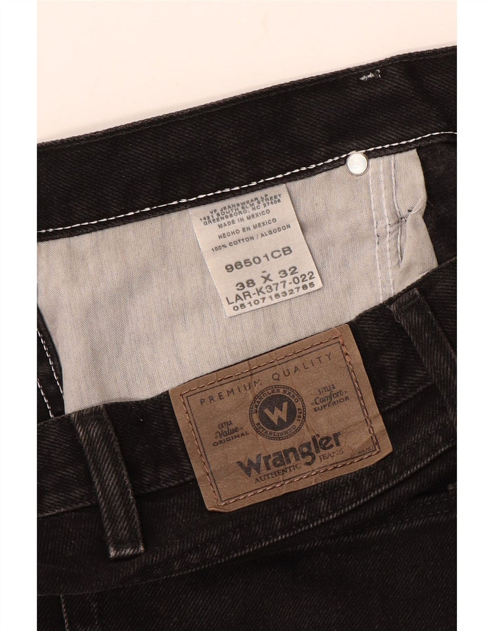 Wrangler muške ravne traperice W38 L26 crni pamuk