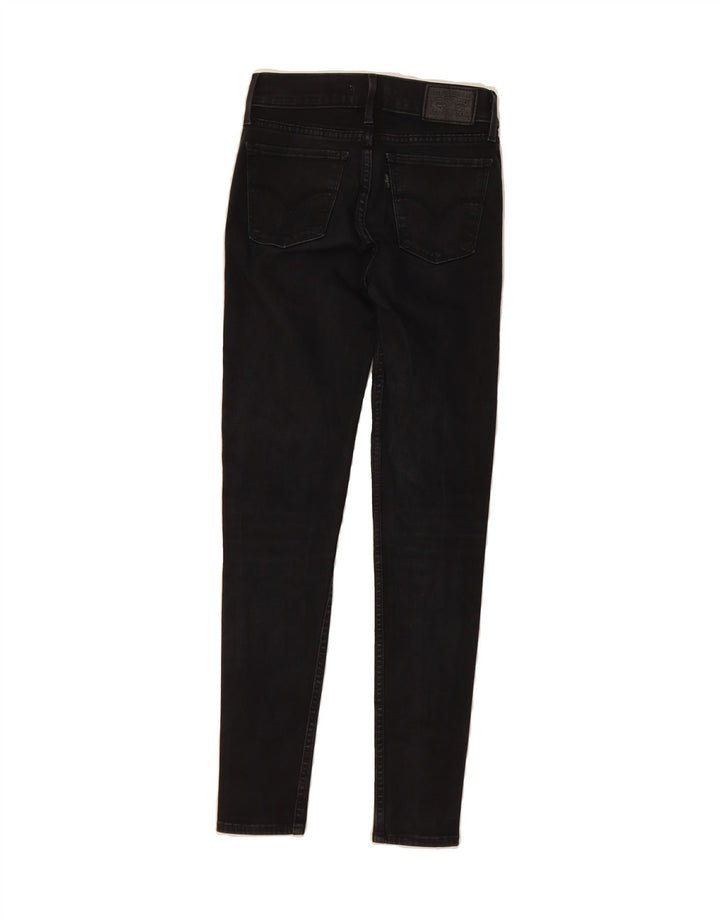 LEVI'S Womens 710 Super Skinny Jeans W25 L27 Black Vintage Levi's and Second-Hand Levi's from Messina Hembry 