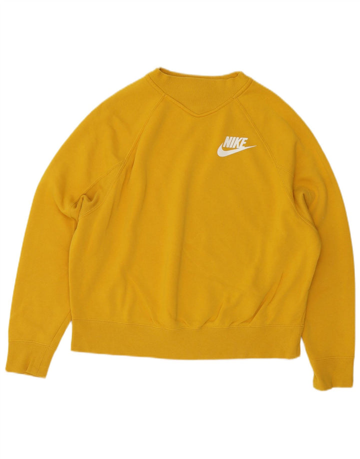 Nike veliki ženski džemper UK 10, mali žuti pamuk