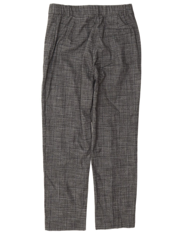 Marks & Spencer Womens Suit Trousers UK 14 Large W30 L30 Grey Check