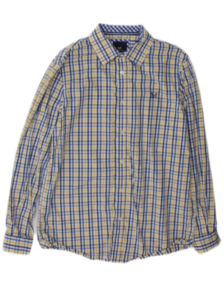 Crew Clothing Muška klasična košulja Srednje plavi karirani pamuk