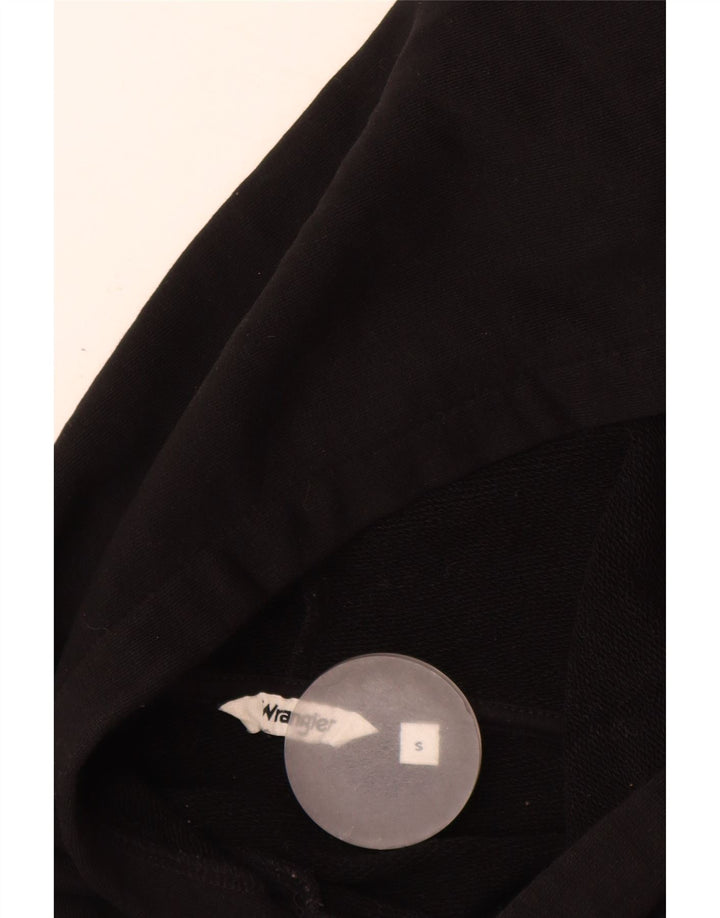 WRANGLER Ženska prevelika majica s kapuljačom s kapuljačom UK 10 Mali crni pamuk