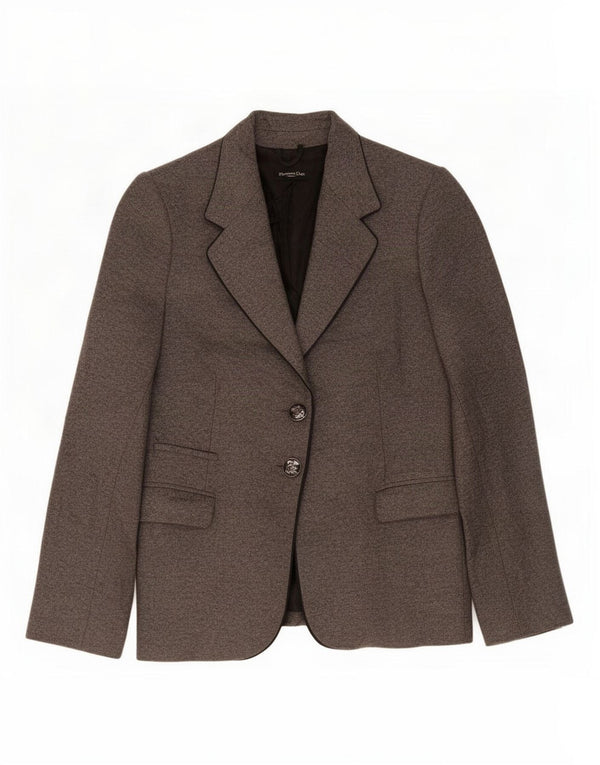 Ženska jakna s 2 gumba Massimo Dutti EU 44 XL siva vuna