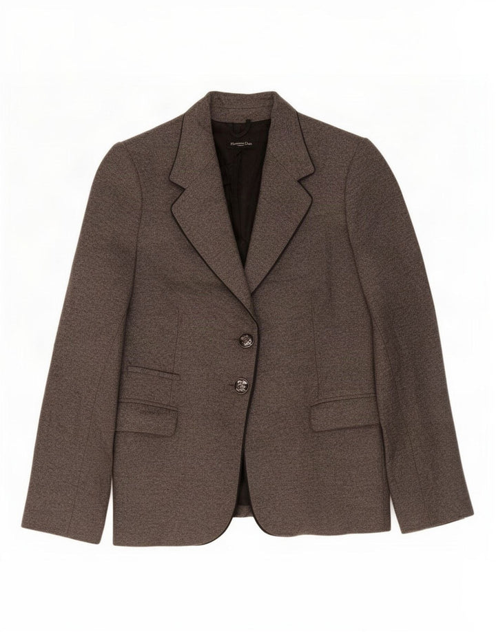 Ženska jakna s 2 gumba Massimo Dutti EU 44 XL siva vuna