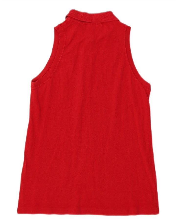Lacoste ženska polo majica bez rukava, veličina 40 srednje crvene boje