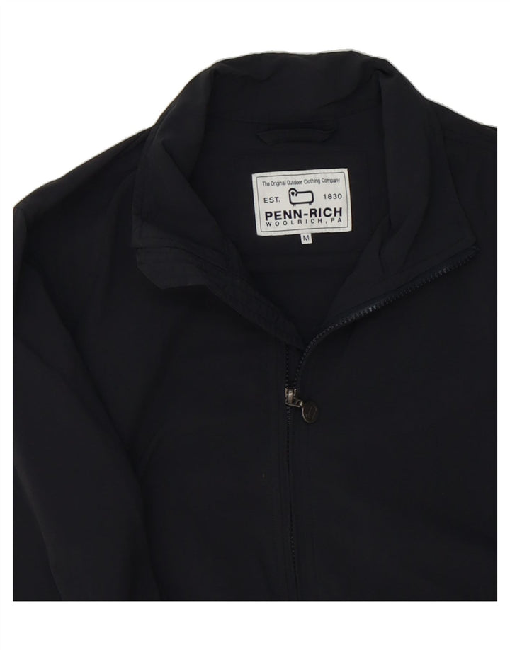 WOOLRICH Mens Bomber Jacket UK 38 Medium Black Nylon Vintage Woolrich and Second-Hand Woolrich from Messina Hembry 