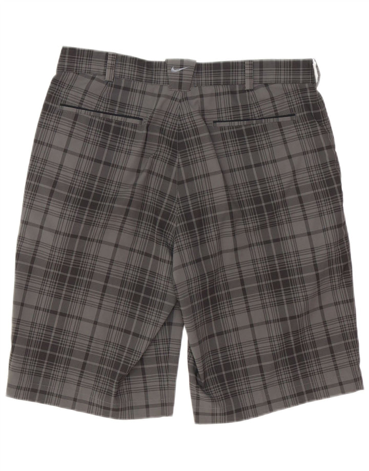 Nike muške kratke hlače Dri Fit Chino W32 srednje sivi karirani poliester