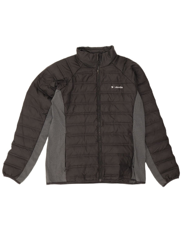 Columbia muška podstavljena jakna UK 40 veliki crni poliester u boji