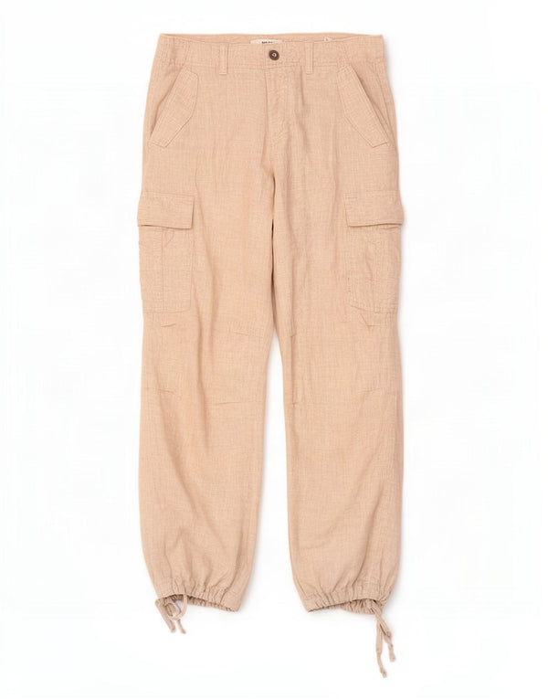 Marks & Spencer Ženske Joggers Cargo Hlače UK 12 Srednje W30 L29 Bež