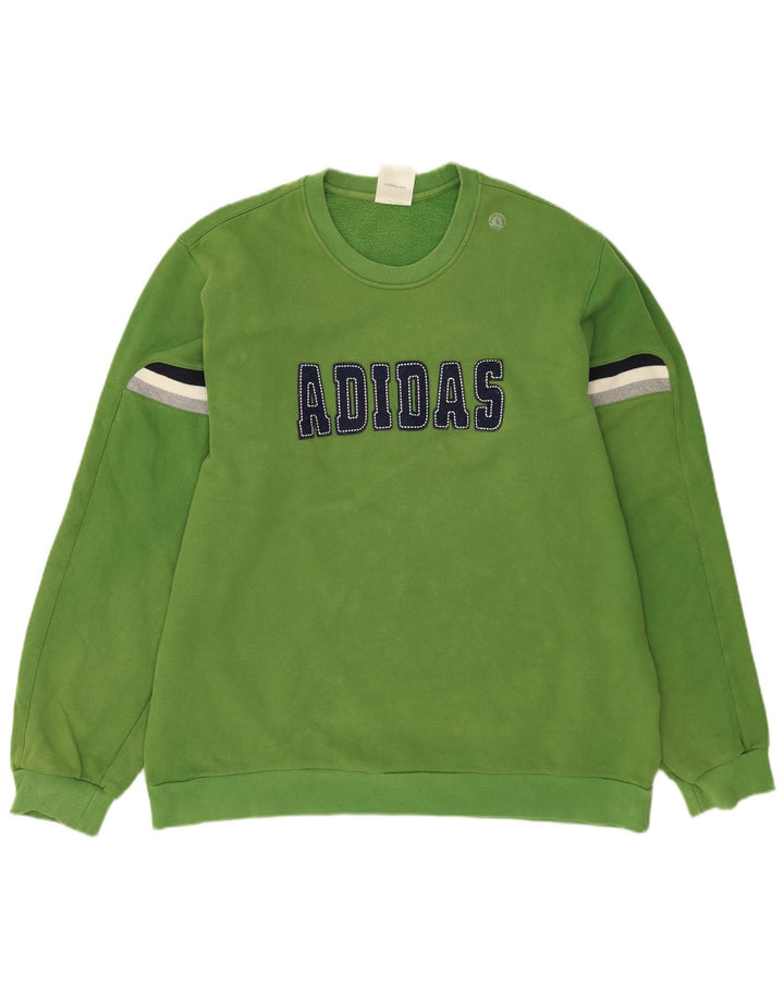ADIDAS muška majica s grafičkim motivima, veliki zeleni pamuk