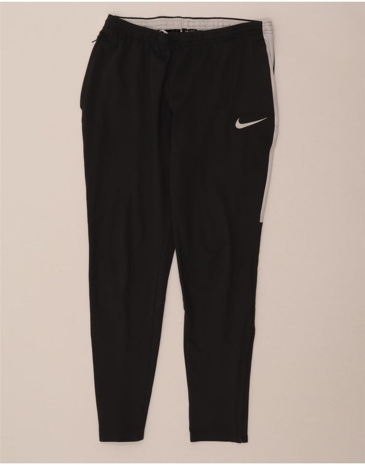 Nike muške Dri Fit hlače za trenirku male sive boje od poliestera