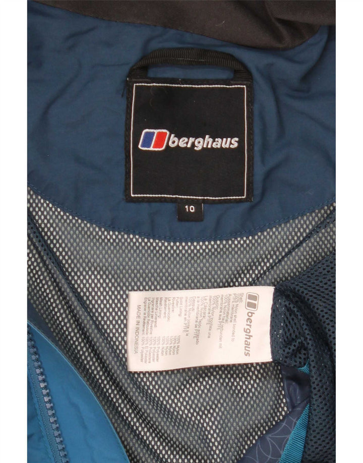 Berghaus velika ženska kišna jakna s kapuljačom UK 10 Small Blue Colourblock