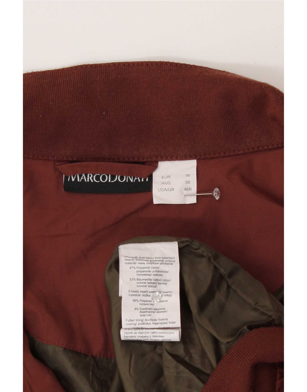 Vintage muška bomber jakna UK 46 3XL smeđi poliamid