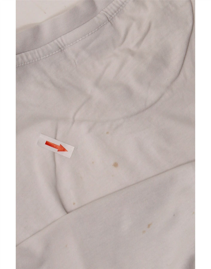 NAPAPIJRI Muška majica dugih rukava s grafikama, srednji bijeli pamuk