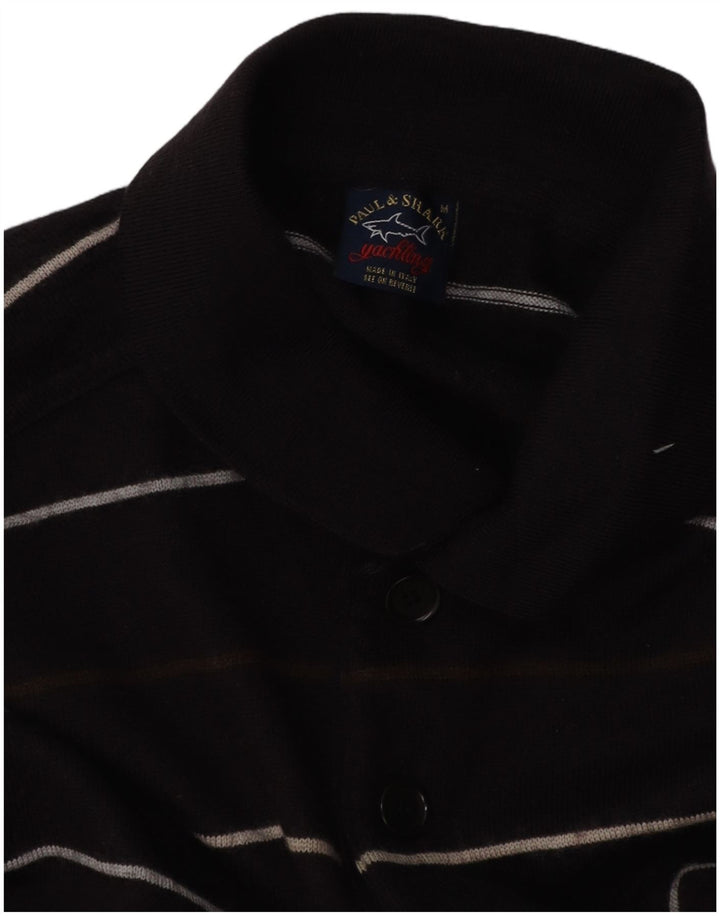 PAUL & SHARK Muški pulover s polo izrezom za jahte srednje tamnoplave boje