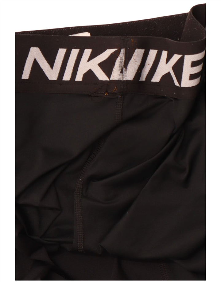 NIKE Ženske Dri Fit grafičke tajice UK 8 Male crne poliesterske