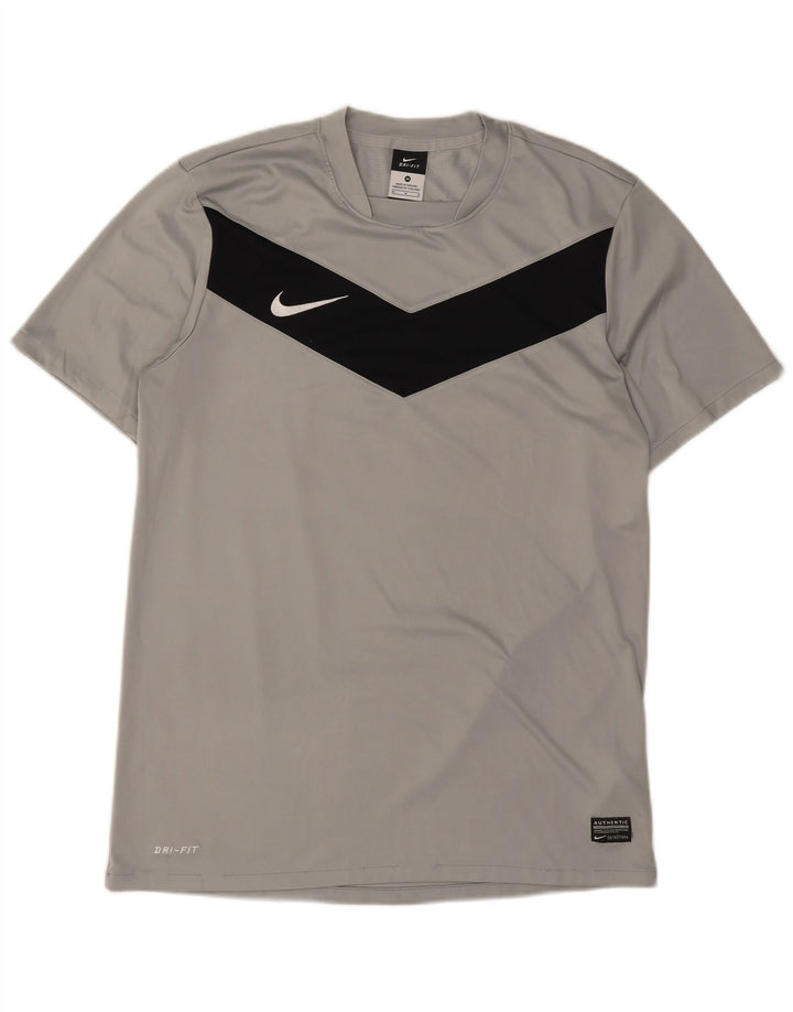 Nike Dri Fit majica kratkih rukava Srednje siva poliesterska boja