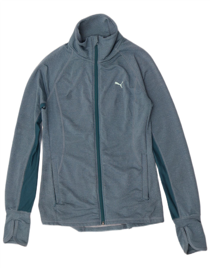 Puma ženska gornja jakna trenirke UK 8 Small Blue Colourblock poliester