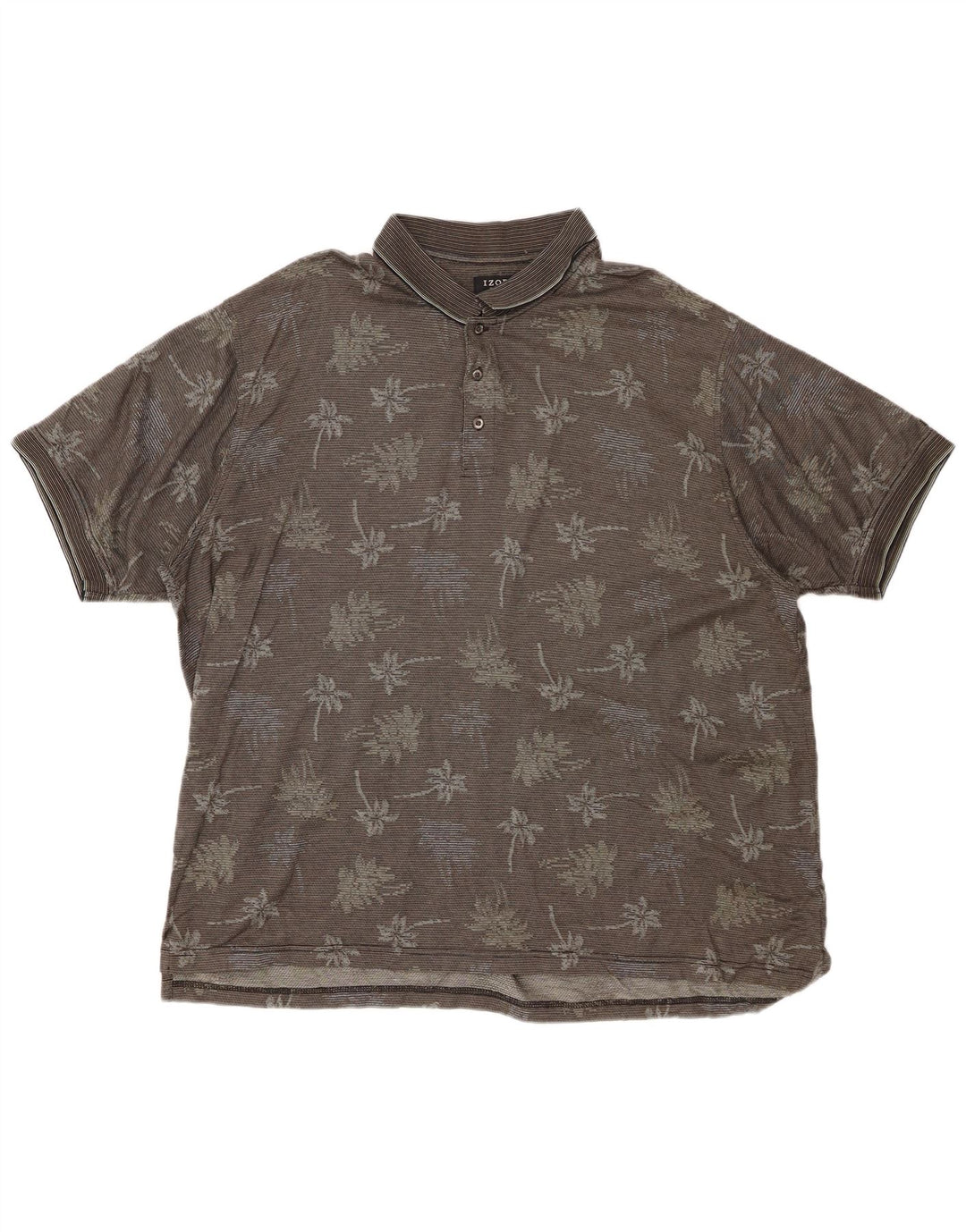 IZOD Muška polo majica za golf XL Sivi cvjetni pamuk