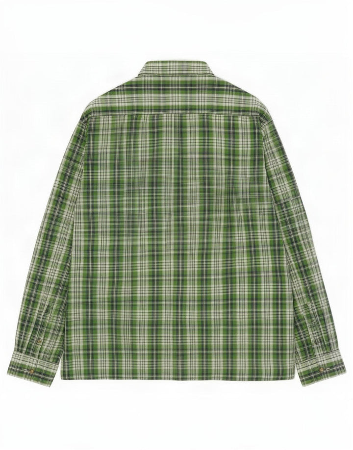 Brugi muška košulja 2XL zeleni karirani poliester